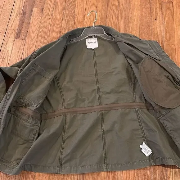 Madewell Utility Jacket in Olive Green - Picture 6 of 11